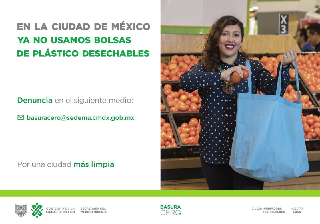 Prohibición de bolsas de plástico de un
solo uso