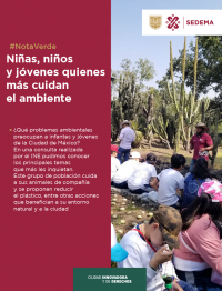 Niñas, niños y jóvenes quienes  más cuidan el medio ambiente