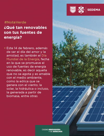 ¿Qué tan renovables son tus fuentes de energía?