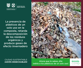 La presencia de plástico de un solo uso