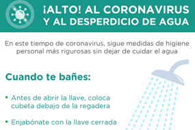 Uso responsable del agua (COVID-19)