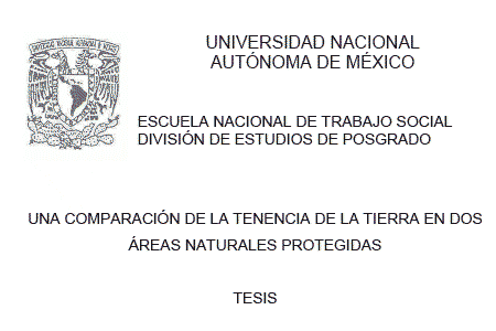 Una Comparación de la Tenecia de la Tierra de dos ANP