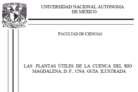 Las lantas útiles de la Cuenca del Río Magdalena