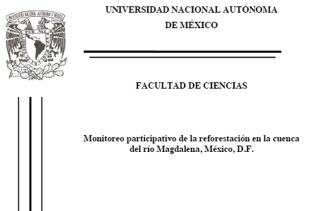 Monitoreo participativo de la reforestación