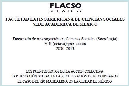 Los puentes rotos de la acción colectiva. Participación social en la recuperación