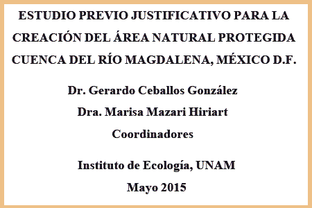 Estudio previo justificativo para la creación del ANP del RM